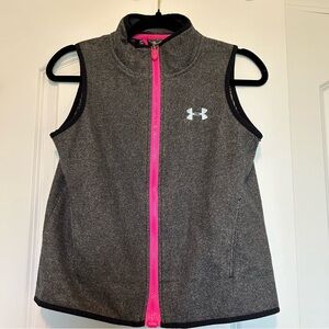 Girls under armor, grey pink vest